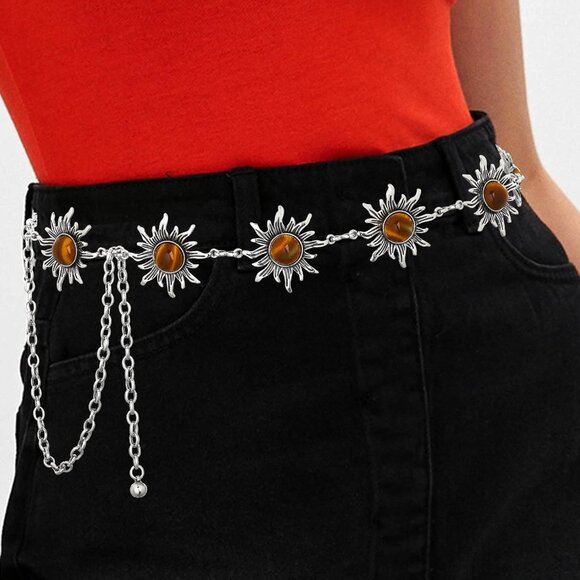 Sun Belt Body Chain Adjustable Belly Bracelet for Women Festival Beach Wear - Picture 2 of 6